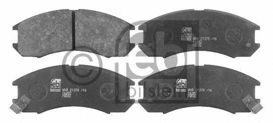 Комплект тормозных колодок, дисковый тормоз FEBI BILSTEIN 16282