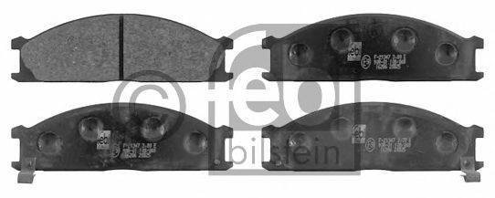 FEBI BILSTEIN 16286 Комплект гальмівних колодок, дискове гальмо