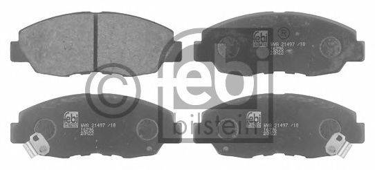 Комплект тормозных колодок, дисковый тормоз FEBI BILSTEIN 16296