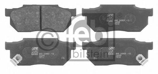 FEBI BILSTEIN 16299 Комплект тормозных колодок, дисковый тормоз