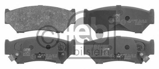FEBI BILSTEIN 16657 Комплект тормозных колодок, дисковый тормоз