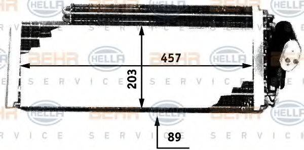 BEHR HELLA SERVICE 8FV351210151 Випарник, кондиціонер