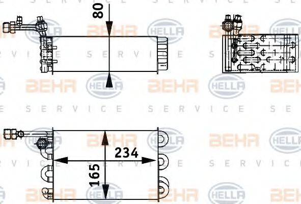 BEHR HELLA SERVICE 8FV351211211 Випарник, кондиціонер