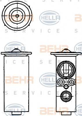 BEHR HELLA SERVICE 8UW351234141 Расширительный клапан, кондиционер