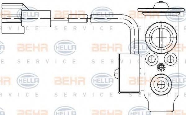 Розширювальний клапан, кондиціонер BEHR HELLA SERVICE 8UW 351 234-191