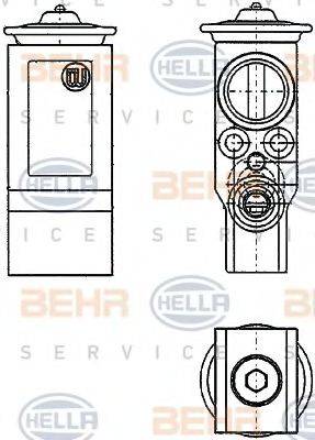 Розширювальний клапан, кондиціонер BEHR HELLA SERVICE 8UW 351 234-221