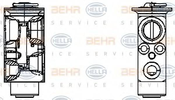 BEHR HELLA SERVICE 8UW351336151 Расширительный клапан, кондиционер