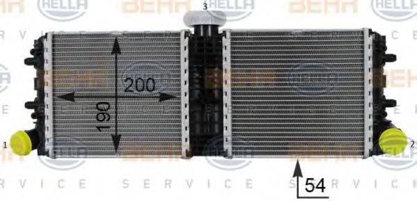 BEHR HELLA SERVICE 8MK376701251 Радиатор, охлаждение двигателя
