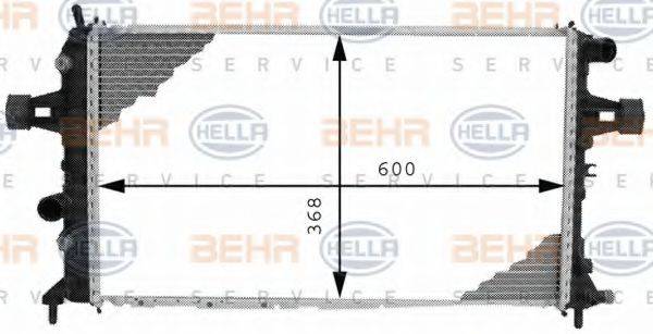 BEHR HELLA SERVICE 8MK376710331 Радиатор, охлаждение двигателя