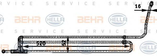 BEHR HELLA SERVICE 8MO376726201 Олійний радіатор, рульове управління