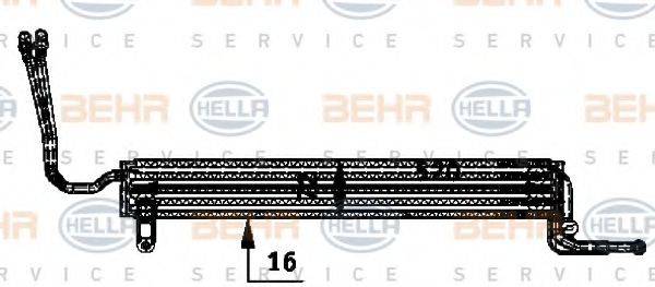 BEHR HELLA SERVICE 8MO376726361 Олійний радіатор, рульове управління