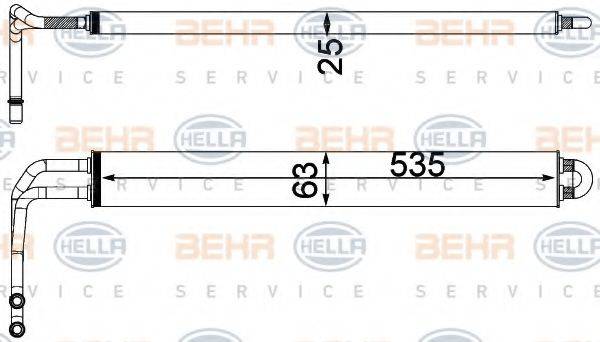 Масляный радиатор, рулевое управление BEHR HELLA SERVICE 8MO 376 750-781