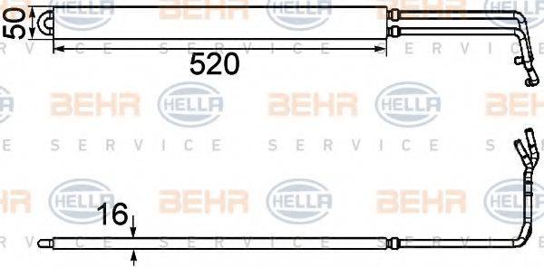 BEHR HELLA SERVICE 8MO376754291 Масляный радиатор, рулевое управление