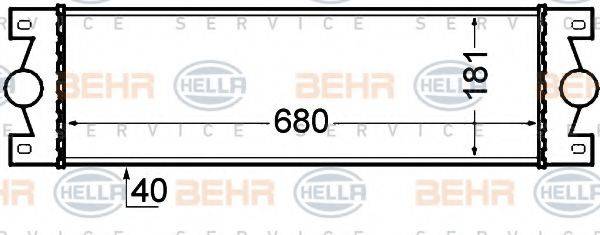 BEHR HELLA SERVICE 8ML376776521 Интеркулер