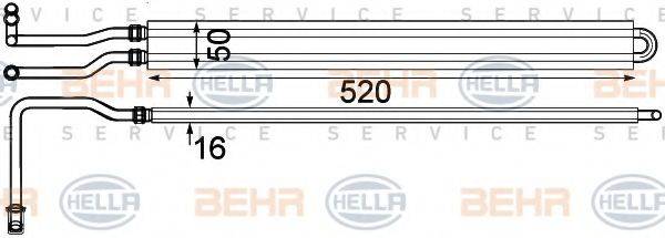 масляний радіатор, моторне масло BEHR HELLA SERVICE 8MO 376 924-221