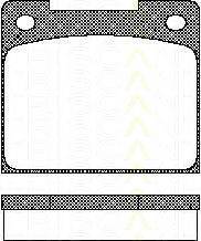 TRISCAN 811010424 Комплект тормозных колодок, дисковый тормоз
