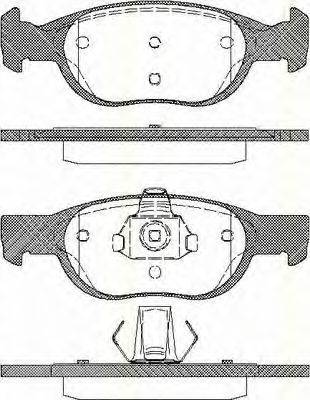 Комплект тормозных колодок, дисковый тормоз TRISCAN 8110 15010