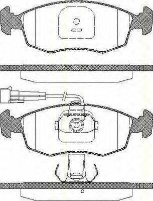 Комплект тормозных колодок, дисковый тормоз TRISCAN 8110 15015