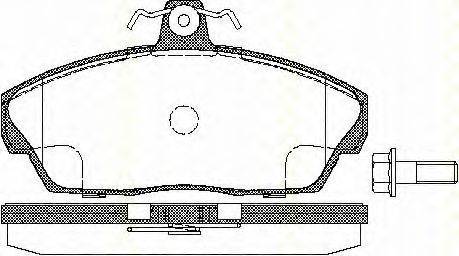 Комплект тормозных колодок, дисковый тормоз TRISCAN 8110 17012