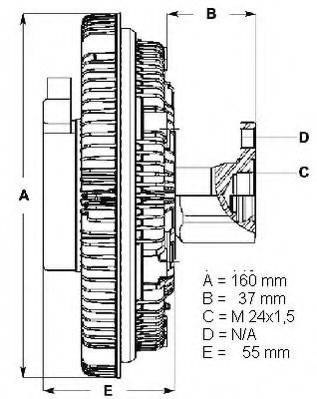 Зчеплення, вентилятор радіатора BERU LK011
