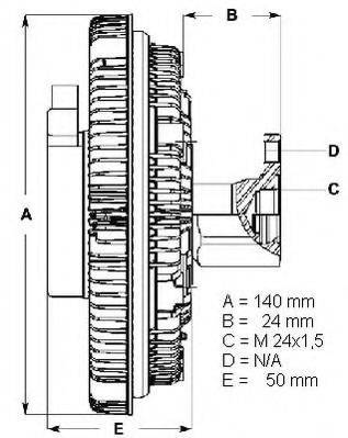 BERU LK012 Сцепление, вентилятор радиатора