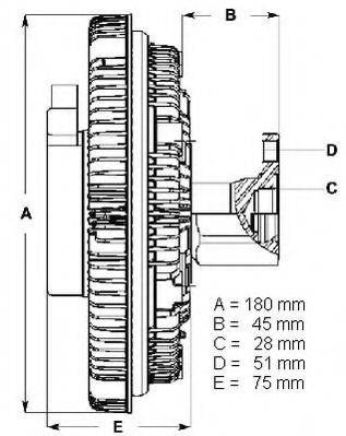 BERU LK057 Сцепление, вентилятор радиатора
