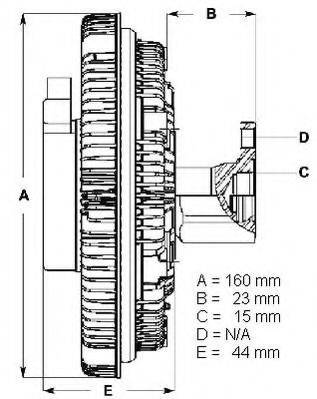 BERU LK059 Сцепление, вентилятор радиатора