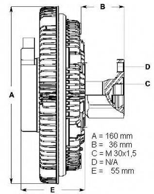 Сцепление, вентилятор радиатора BERU LK060