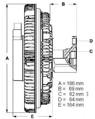Сцепление, вентилятор радиатора BERU LK066