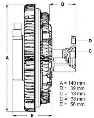 BERU LK001 Сцепление, вентилятор радиатора