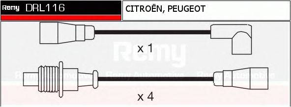 DELCO REMY DRL116 Комплект дротів запалення