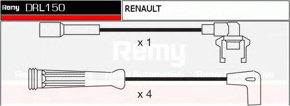 DELCO REMY DRL150 Комплект дротів запалення