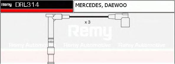 Комплект дротів запалення DELCO REMY DRL314