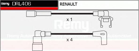 Комплект дротів запалення DELCO REMY DRL406