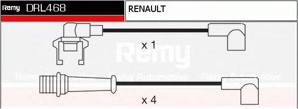DELCO REMY DRL468 Комплект дротів запалення