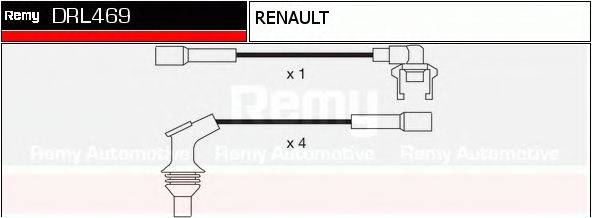 DELCO REMY DRL469 Комплект дротів запалення