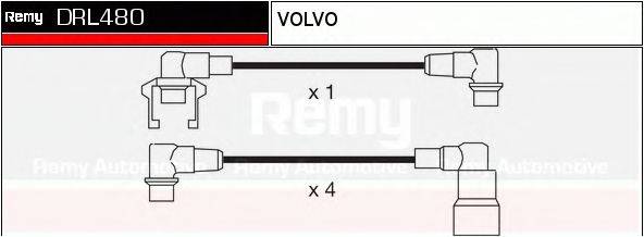 DELCO REMY DRL480 Комплект дротів запалення