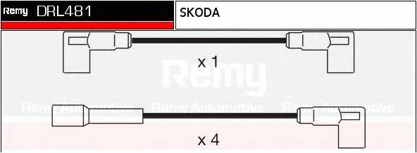 DELCO REMY DRL481 Комплект дротів запалення