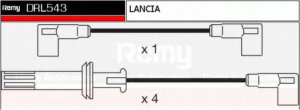 DELCO REMY DRL543 Комплект проводов зажигания