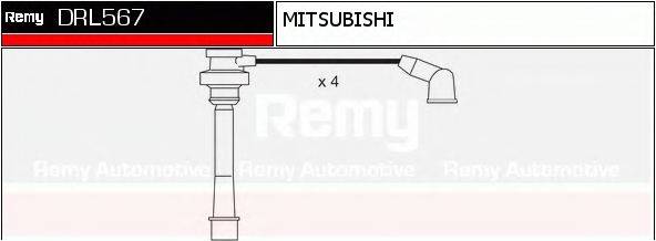 DELCO REMY DRL567 Комплект дротів запалення