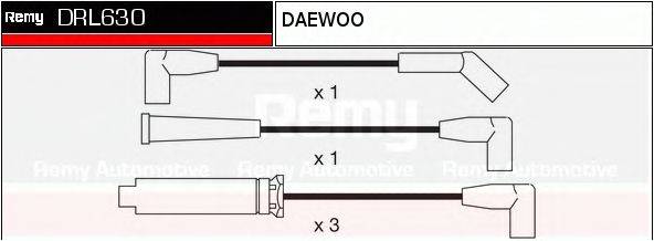 Комплект дротів запалення DELCO REMY DRL630