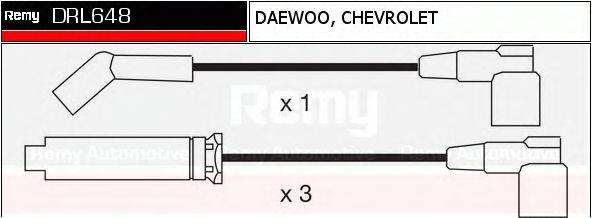 DELCO REMY DRL648 Комплект дротів запалення