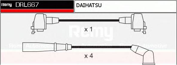 DELCO REMY DRL667 Комплект дротів запалення