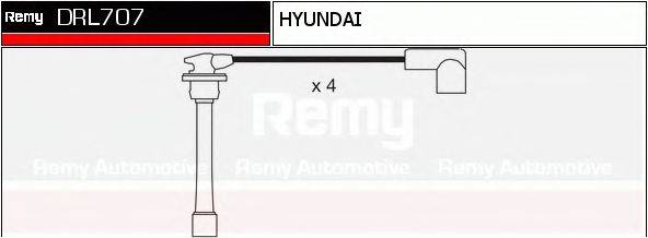 DELCO REMY DRL707 Комплект проводов зажигания