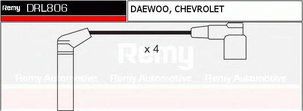 DELCO REMY DRL806 Комплект дротів запалення