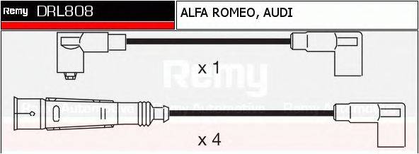 DELCO REMY DRL808 Комплект проводов зажигания