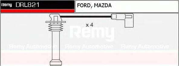 DELCO REMY DRL821 Комплект дротів запалення