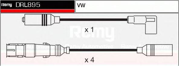 Комплект проводов зажигания DELCO REMY DRL895