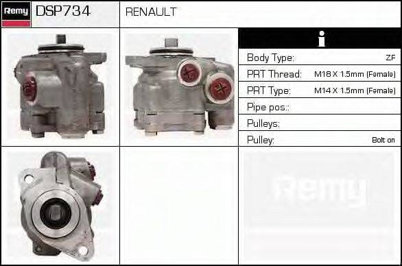 DELCO REMY DSP734 Гидравлический насос, рулевое управление