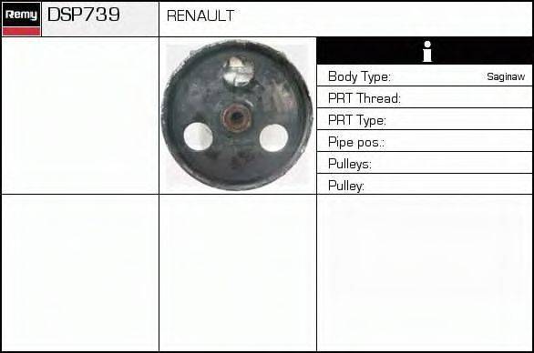 DELCO REMY DSP739 Гидравлический насос, рулевое управление